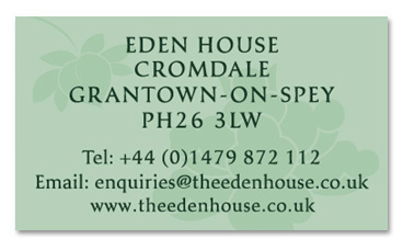 Eden House Business Card - Back