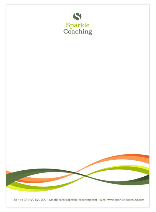 Sparkle Coaching Compliments Letterhead